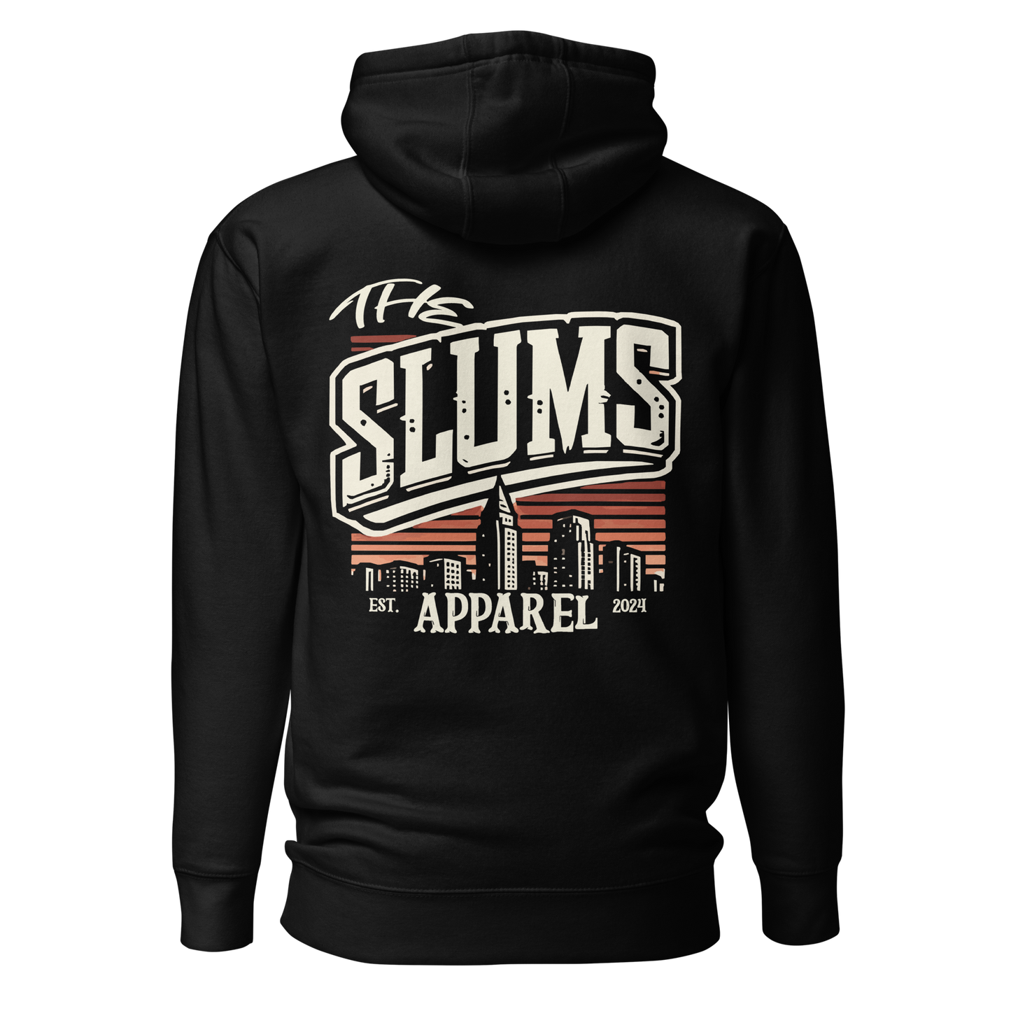 Slums Skyline Hoodie - A Tribute to the Streets - Unisex Hoodie