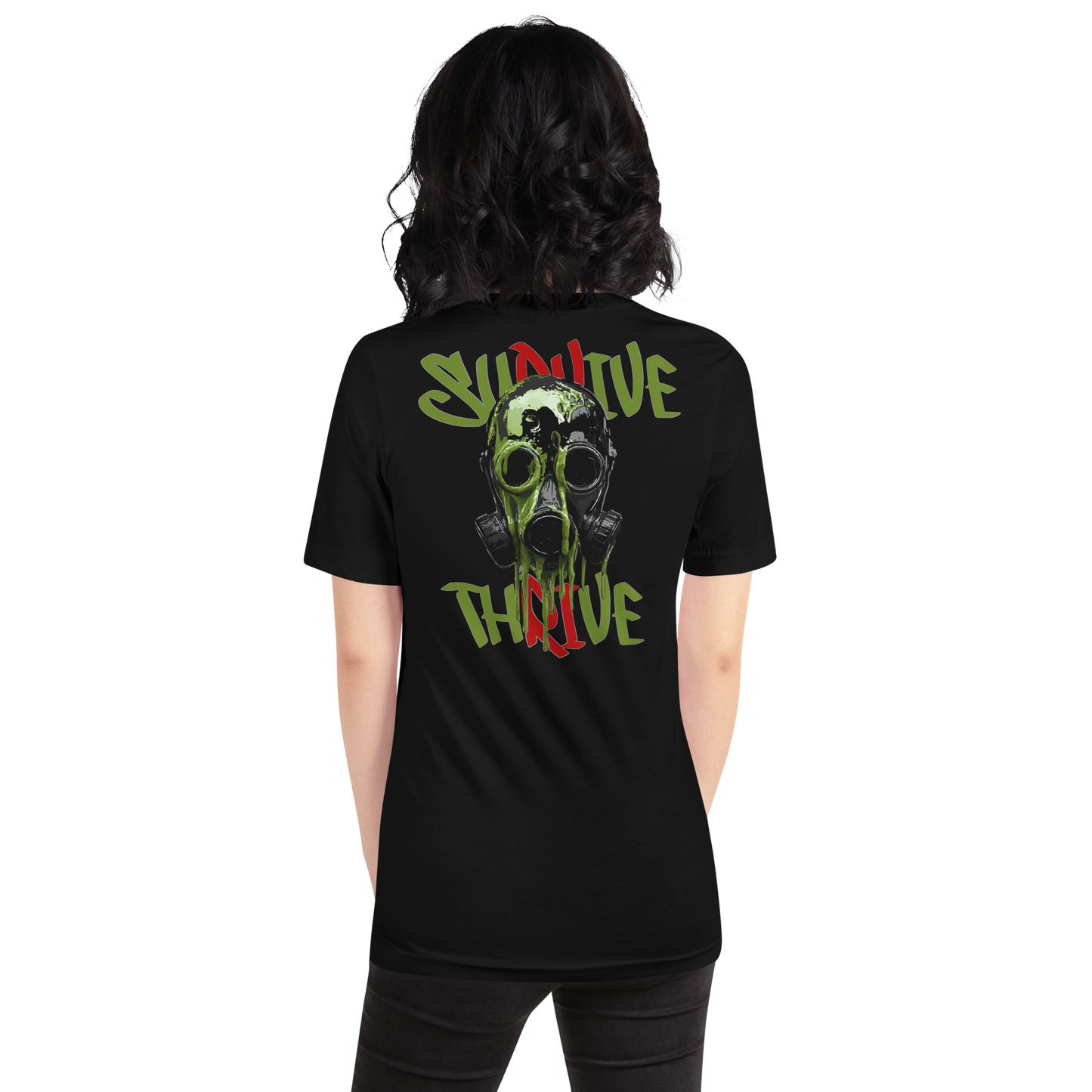 Survive and Thrive Gas Mask - Unisex t-shirt