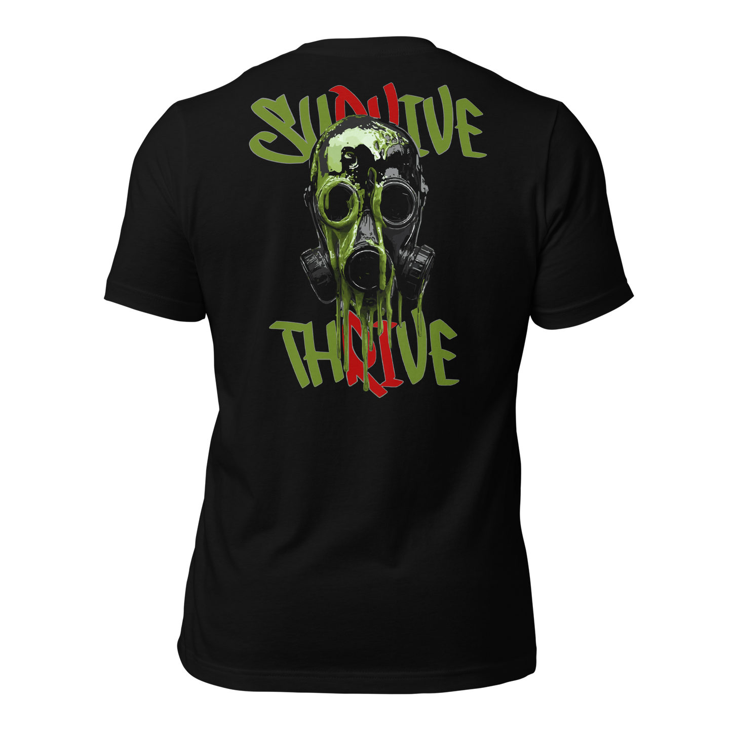 Survive and Thrive Gas Mask - Unisex t-shirt